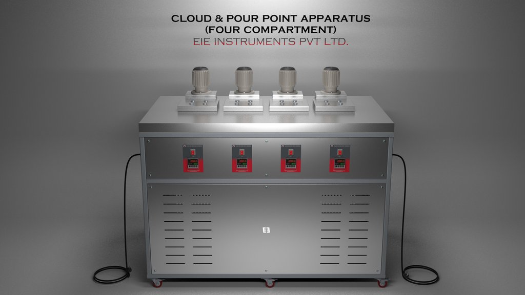CLOUD AND POUR POINT APPARATUS-(REFRIGERATED)-(FOUR COMPARTMENT)-(WITH INDIVIDUAL CONTROLLER)